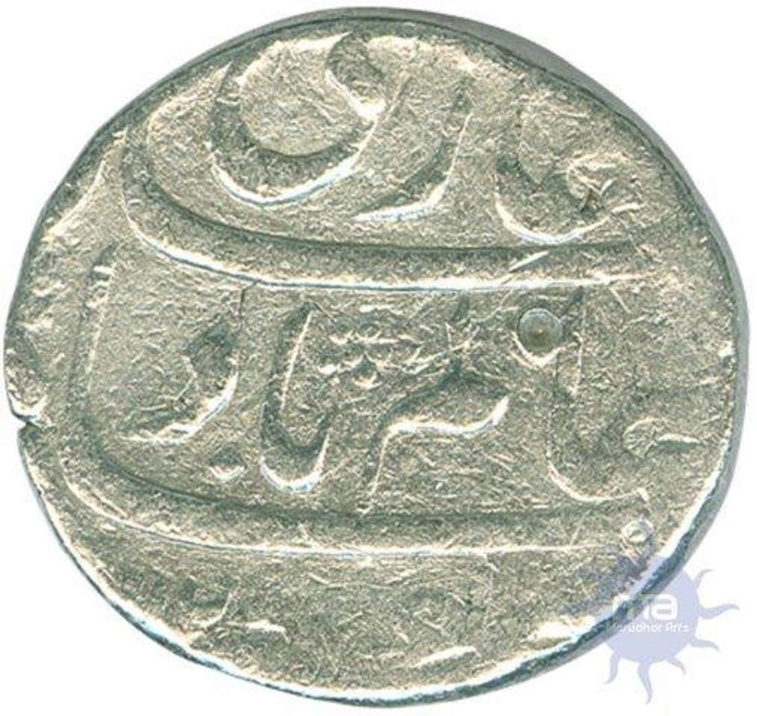 Silver Rupee Coin  of Shah Alam Bahadur of Shahjahanabad Dar ul Khilafat Mint.