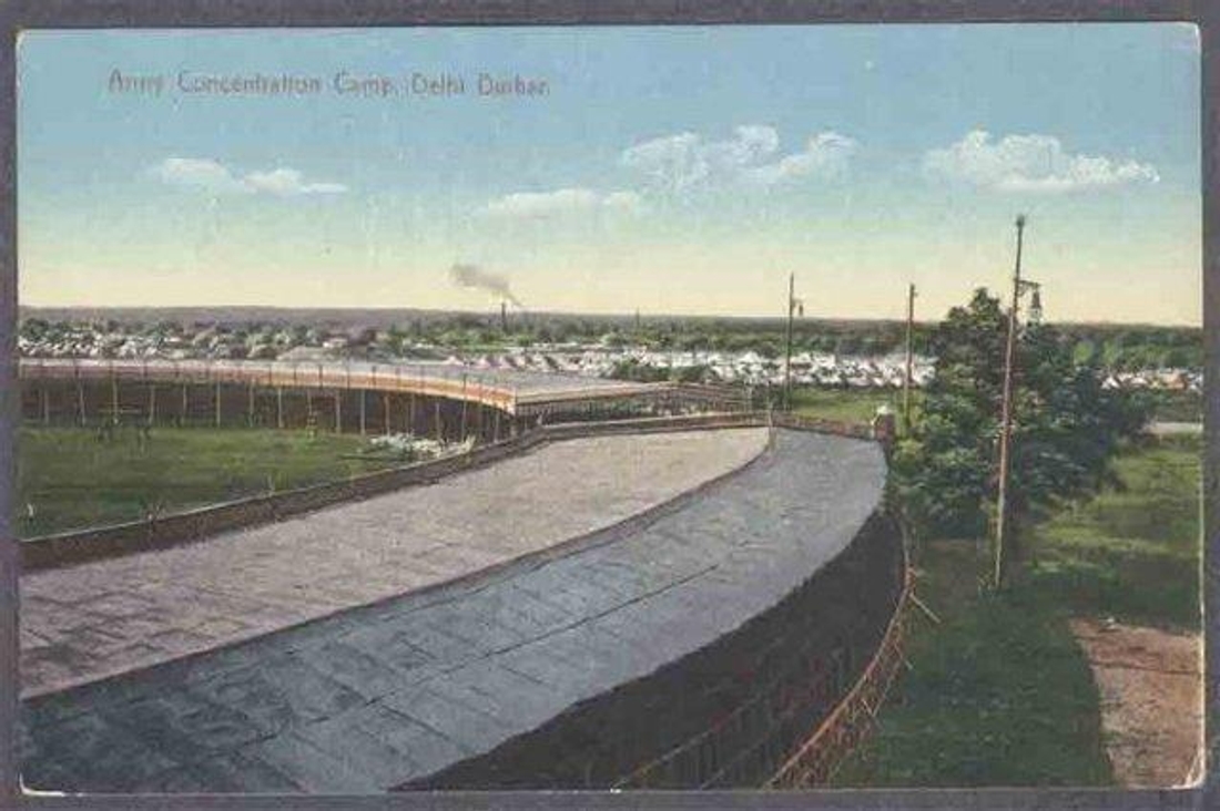 Picture Post Card of Army Concentration Camp Durbar.