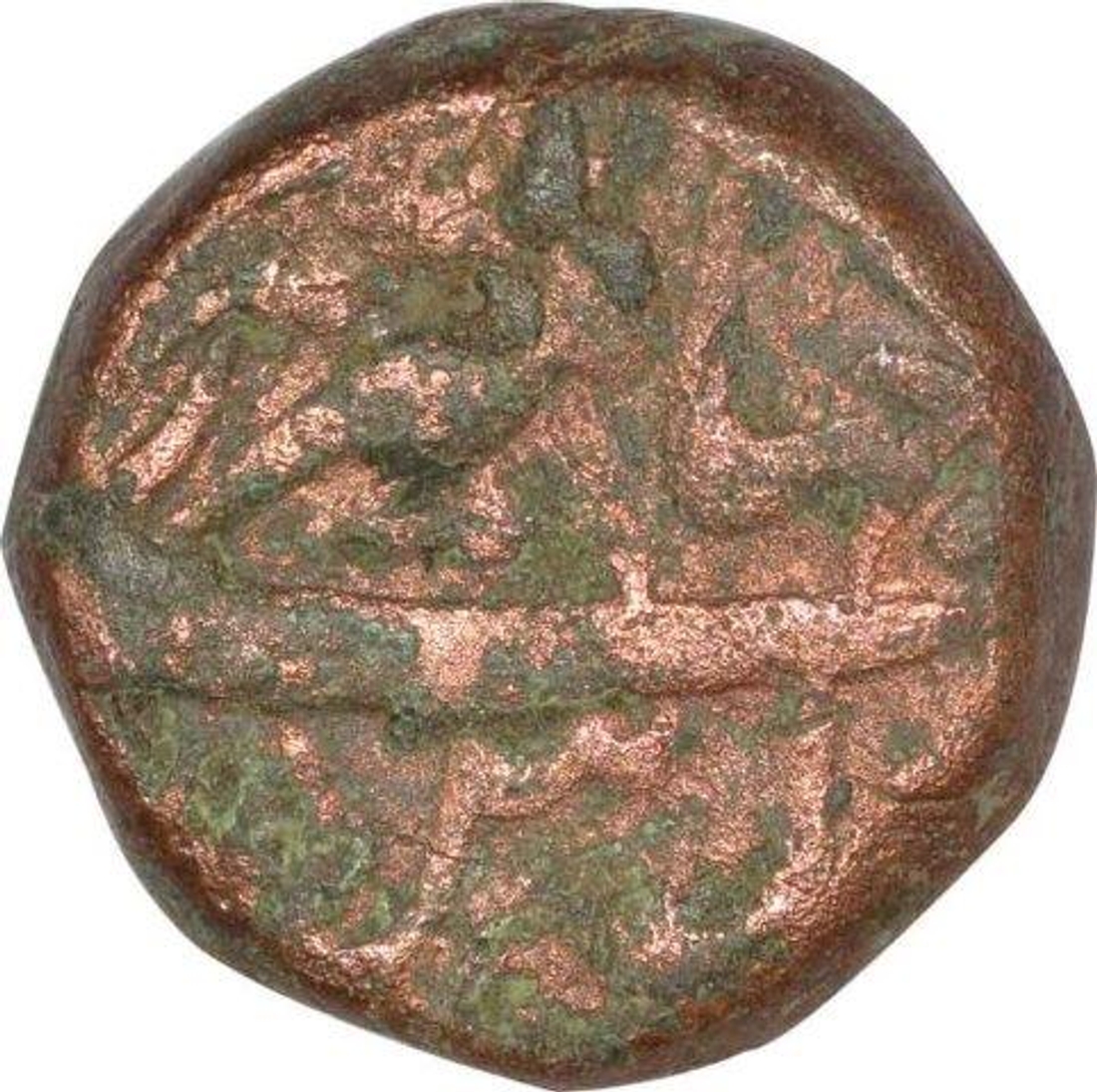 Rare Copper One Dam Coin of Jahangir of Ajmer Mint.