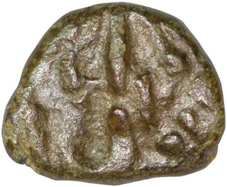 Copper Coin of Somalekha of Chauhans of Sakambhari And Ajayameru.