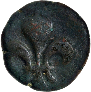 Indo-French Pondicherry Mint Copper Doudou Coin. 