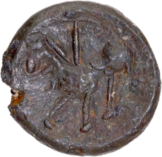 Copper One Quarter Anna Coin of Victoria Queen of Calcutta Mint of 1874.