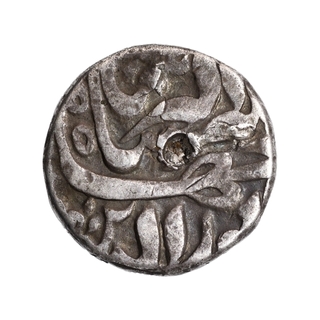 Silver One Rupee Coin of Jahangir of Jahangirnagar Mint of Isfandarmuz Month.