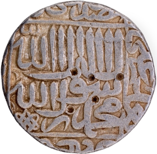 Silver Rupee Coin of Akbar of Agra Mint AH 969.
