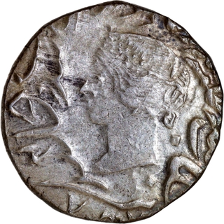Rare Grade AU-UNC Bharatpur State, Jaswant Singh Brij Indrapur Mint, Silver Rupee with VS 1910 and 1858 AD.