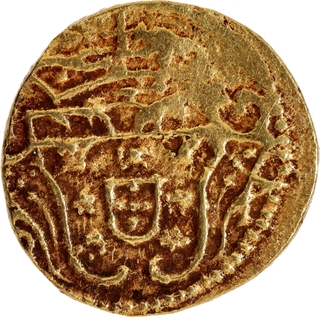 Indo Portuguese Goa D Jose I Gold Eight Xerafins 1768 AD Coin.