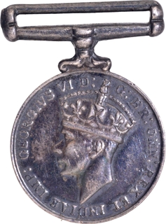 Miniature Medal Second World War of King George VI of 1945.