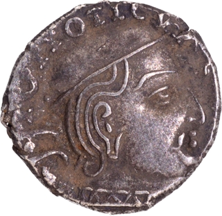 Scarce Silver Drachma Western Kshatrapas Coin of Vijayasena.