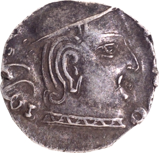 Silver Drachma Coin of Vijayasena of Western Kshatrapas.