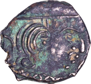 Rare Silver Drachma Coin of Rudrasimha III of Western Kshatrapas.