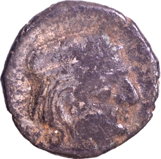 Visvasena Silver Drachma Coin of Western Kshatrapas,