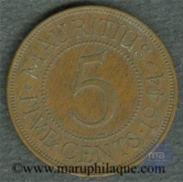 Mauritius. 1944. 5 Cents.