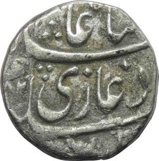 Silver One Rupee Coin of Shah Alam II of Kankurti Mint.