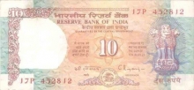 Republic India, 10 Rupee of Govt. of India.