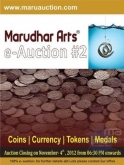 Marudhar Arts Auction catalogue of Coins, Stamps and Note.