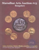 Marudhar Arts Auction catalogue of Coins, Stamps and Note.