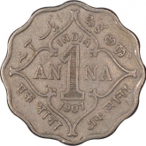 Copper Nickel One Anna Coin of King Edward VII of Bombay Mint of 1907.