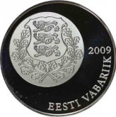 Silver Ten Krooni of Estonia. 