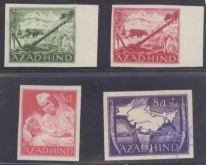 1943, For Provisional government Azad Hind (for India) Printed at  Reichsdruckerei (Govt. printing Plant),Berlin, Photogrsvure, MNH.