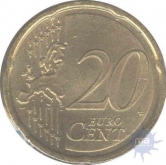 Cupro Nickle of Twenty Euro Cent of Germany of the Year of 2008.