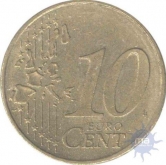 Cupro Nickle of Ten Euro Cent of Germany of the Year of 2002.