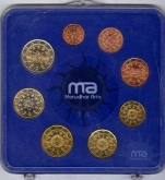 Complete Euro Coin Set of 8 coins of Portugal.