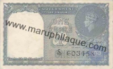 1 Rupee of King George VI of India.