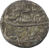 Silver One Rupee Coin of Aurangzeb of Surat Mint.