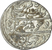 Silver One Rupee Coin of Aurangzeb Alamgir of Surat Mint.