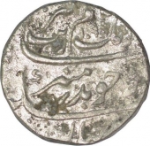 Silver One Rupee Coin of Aurangzeb Alamgir of Surat Mint.