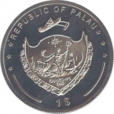 Silver One Dollar of Republic of Palau.