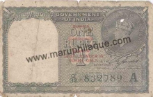 1 Rupee of King George VI, Burma Currency Board 