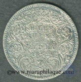 Silver Half Rupee of Victoria Empress of Calcutta Mint of 1899.