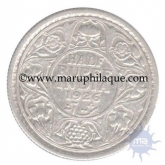 Silver Half Rupee of King George V of Calcutta Mint of 1926.