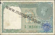 1 Rupee of King George VI of India