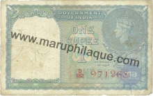 1 Rupee of King George VI of India