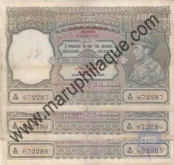 Bank Note of 100 Rupees of King George VI of  Burma Currency Board of India.