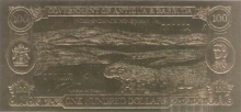 Antigua & Barbuda of One Hundred Dollars 100$ of Independence November 1981.