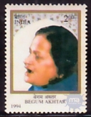 1994. Stamp of Begum Akhtar. (Withdrawn shortly after issue being printed with water soluble ink.)