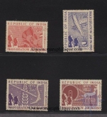 1950. Complete Set of 4 Stamps of India issued in 1950