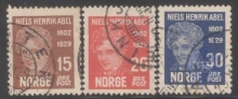 1929, Stamps of Norway, Set of 3 Stamps, Sc.No: 146-148.