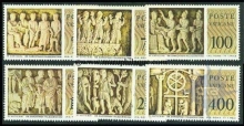 1977, Stamps of Vatican City, Set of 6 Stamps, Sc.No: 623-628.