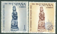 1964, Stamps of Spain, Set of 2 Stamps, Sc.NO: 1264, 1265.