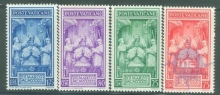 1939, Stamps of Vatican City, Set of 4 Stamps, Sc.No: 68-71.