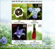 Miniature sheet of india of 2013,Wild Flowers Of Ihdia .