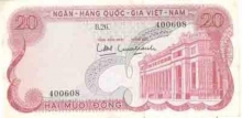 Paper money of Vietnam of 20 Dong.