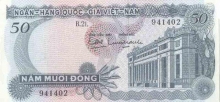 Paper money of Vietnam of 50 Dong.