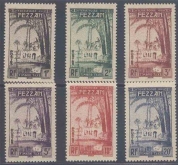 1950, Stamps of Libya, Set of 6 Stamps, Sc.No: 2NJ1- 2NJ6.