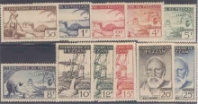 1951, Stamps of Libya, Set of 11 Stamps, Sc.No: 2N12-2N22.