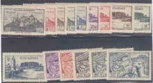 1946, Stamps of Libya, Set of 15 Stamps, Sc.No: 1N1 - 1N15.